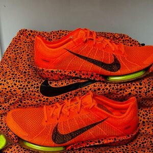Nike air zoom victory Orange Knit Running Shoes with Black Swoosh